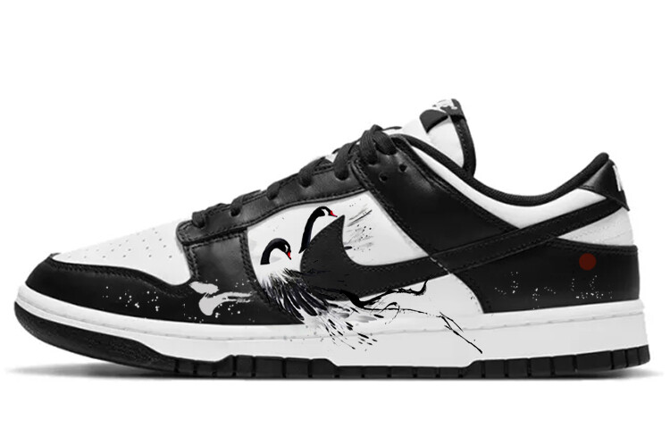 

Кроссовки Nike Dunk Skateboard Shoes Men Low-Top White Black, Черный, Кроссовки Nike Dunk Skateboard Shoes Men Low-Top White Black