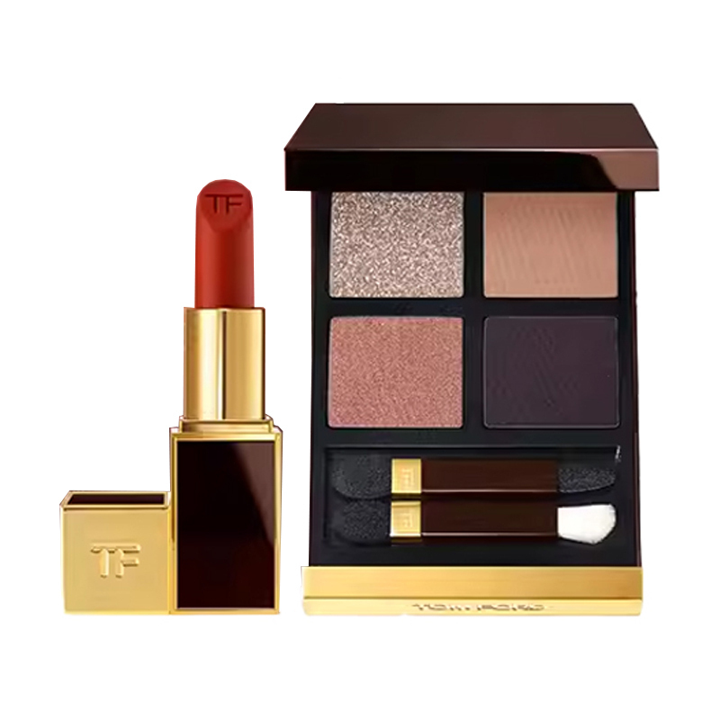Набор косметики TOM FORD: губная помада Tom Ford Lip Color Matte №16, 3 г + тени для век Tom Ford Eye Color Quad №20, 10 г — фото 3