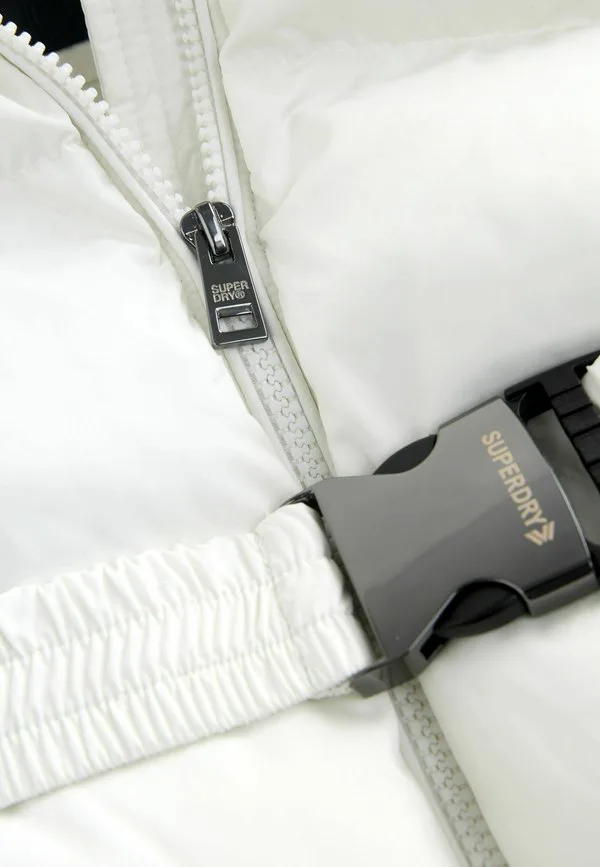Зимняя куртка-пуховик прямого кроя с поясом Superdry & Co, White — фото 4