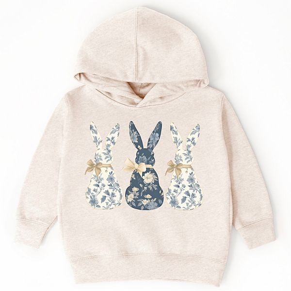 

Толстовка с капюшоном для малышей Three blue willow bunnies The Juniper Shop, Natural