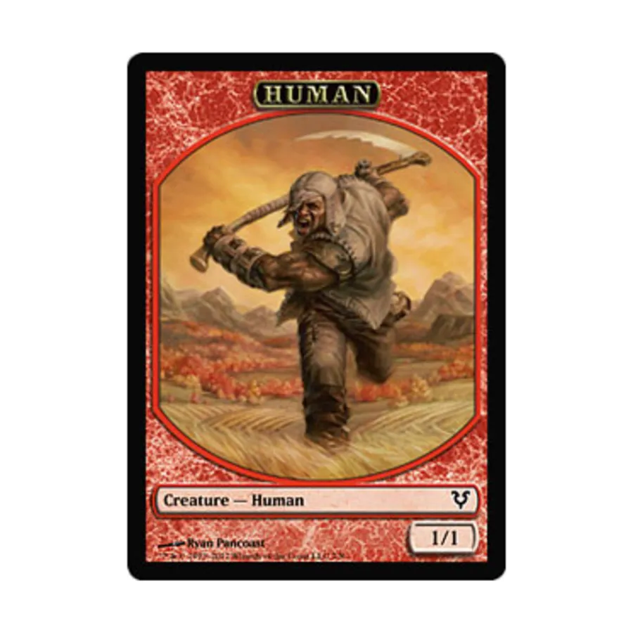 

CCG Человек — жетон (C) (красный), MTG - Avacyn Restored