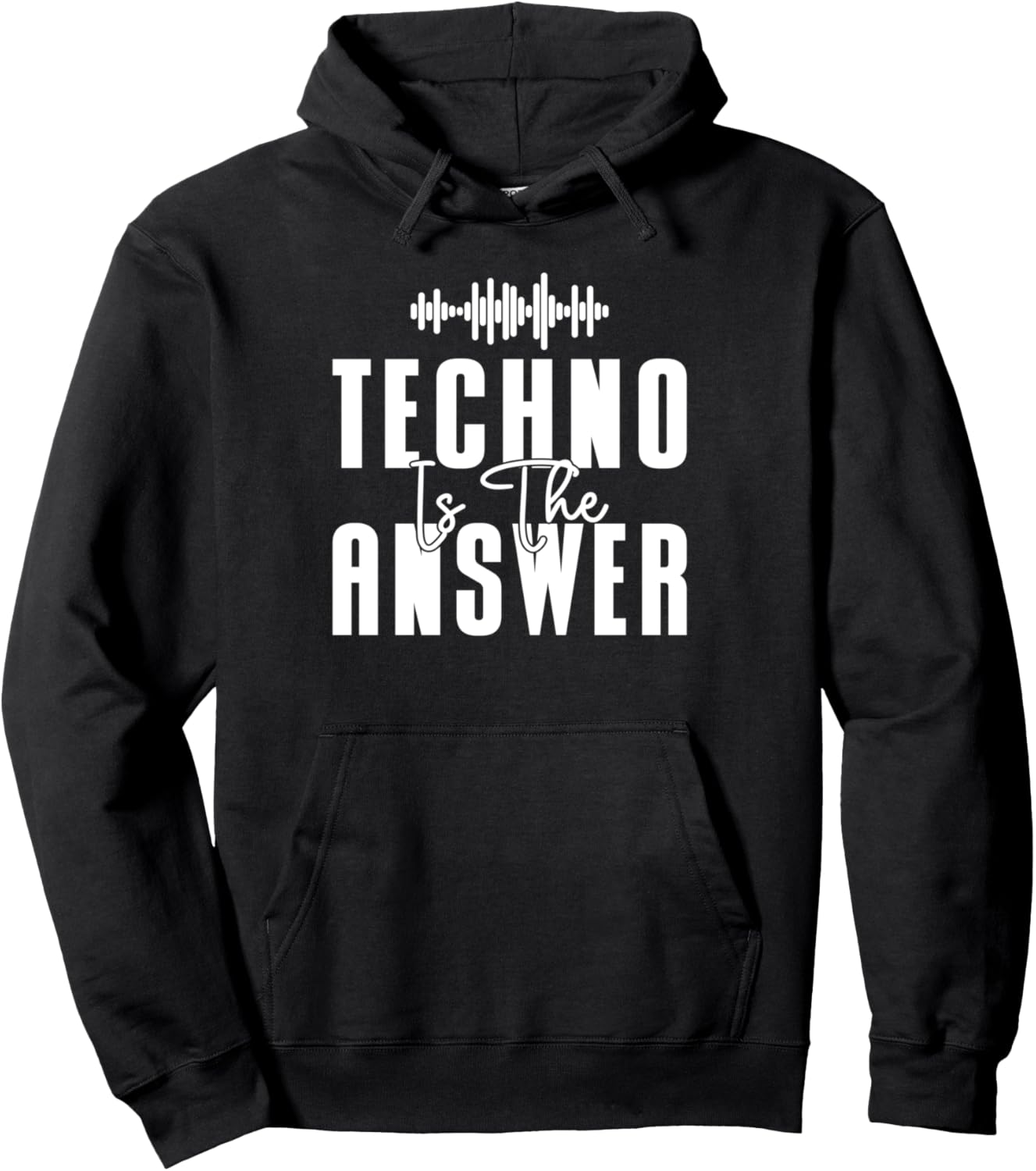 

Техно - это ответ на вопрос о музыке, EDM, техно-худи Raver Gifts & Accessories, черный