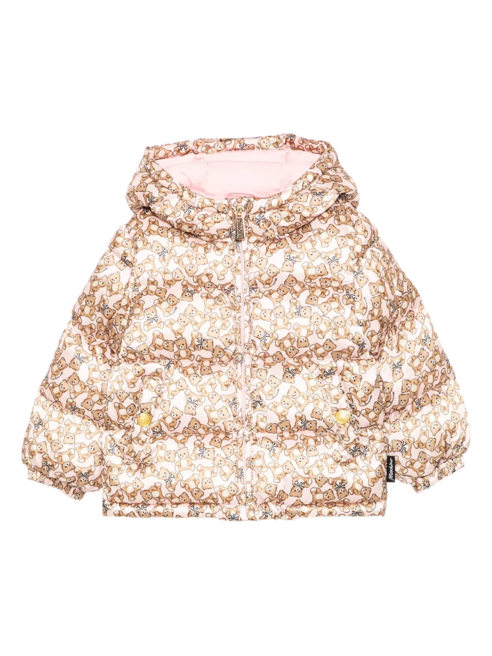 

Куртка с принтом Moschino Kids, розовый