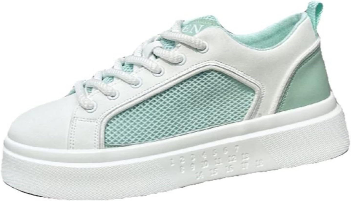 

Мужские удобные повседневные кроссовки для скейтбординга и прогулок, модная мужская спортивная обувь, подходит для ходьбы, тенниса, бега и других видов спорта, стильная и универсальная Aokisx, белый/зеленый