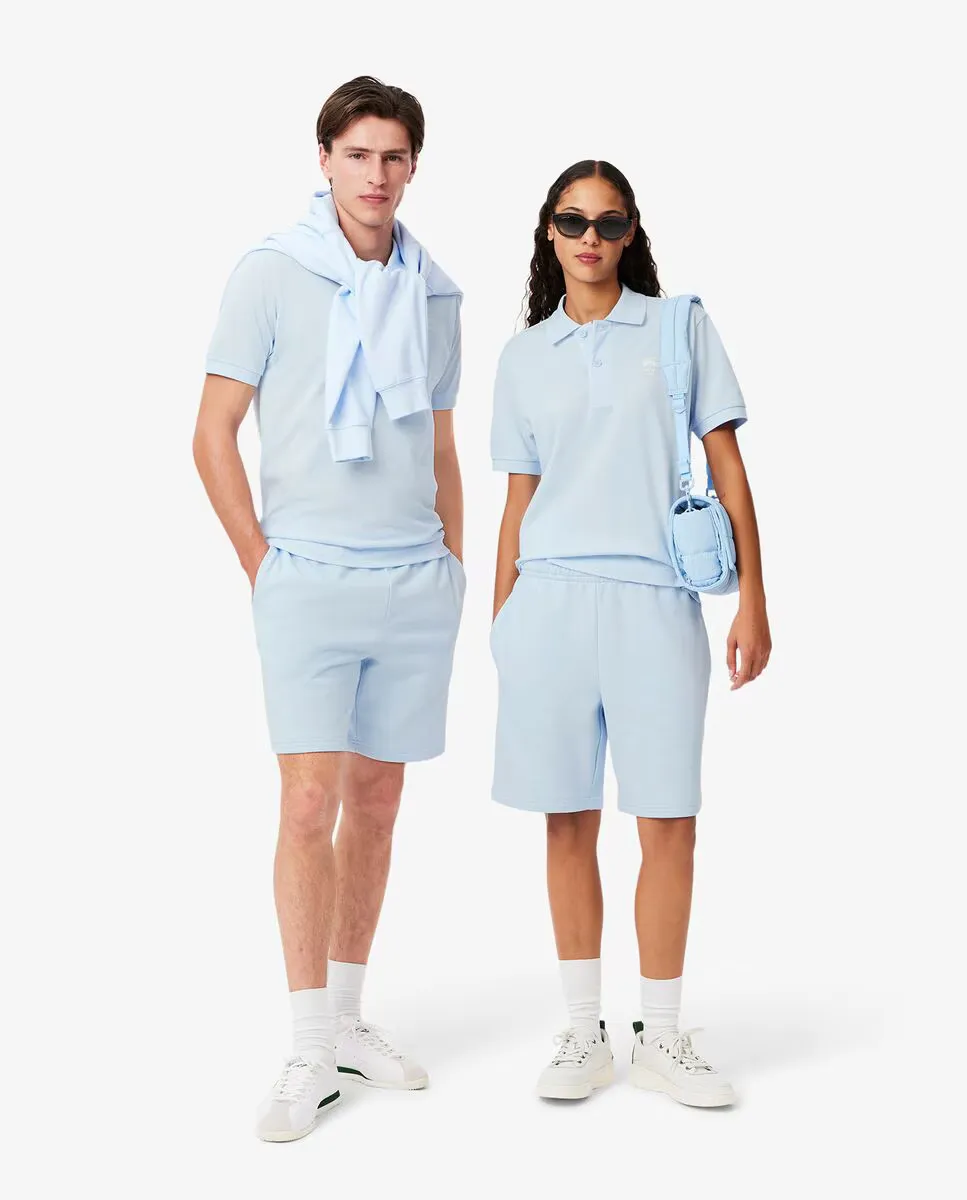 

Шорты унисекс из хлопкового флиса Lacoste, голубой