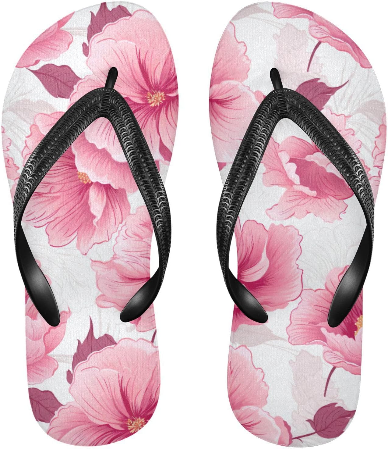 

Яркие шлепанцы с маками, для женщин и мужчин Sinestour, Colorful Poppies