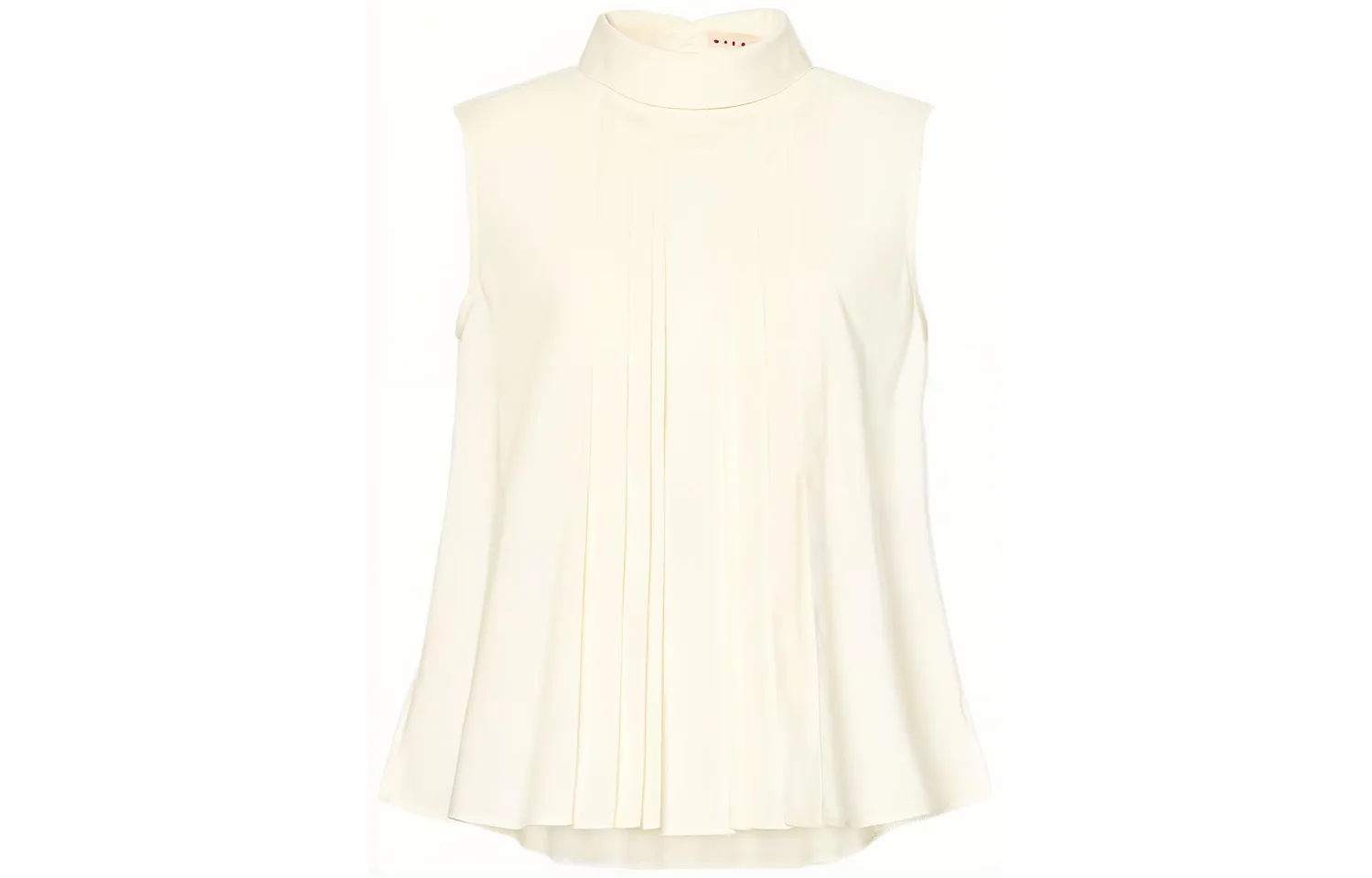 UNIQLO Блузка Marni с защипами цвета офф-уайт
