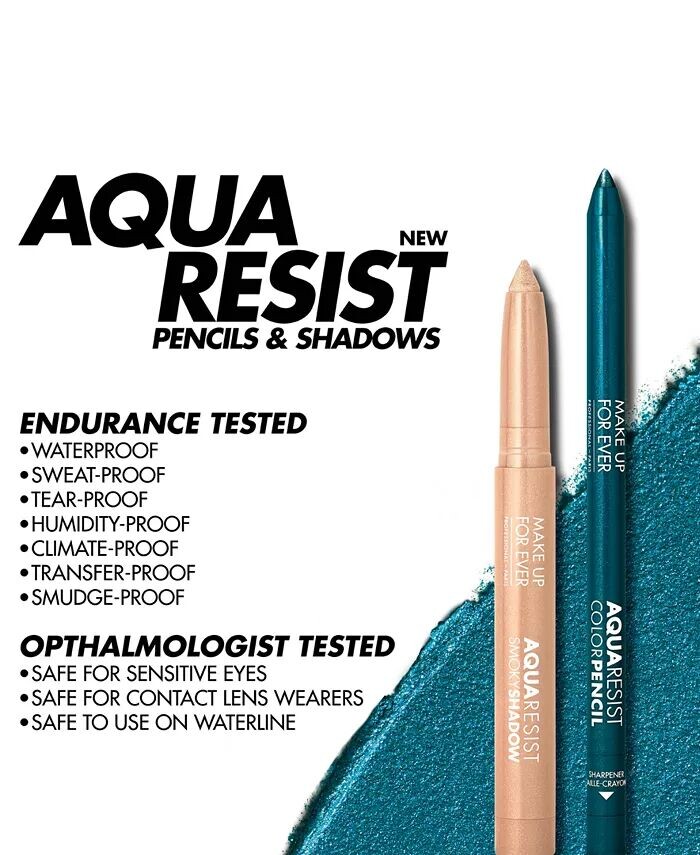 Стик для теней Aqua Resist Smoky Shadow Make Up For Ever, цвет 10 - Peony — фото 4