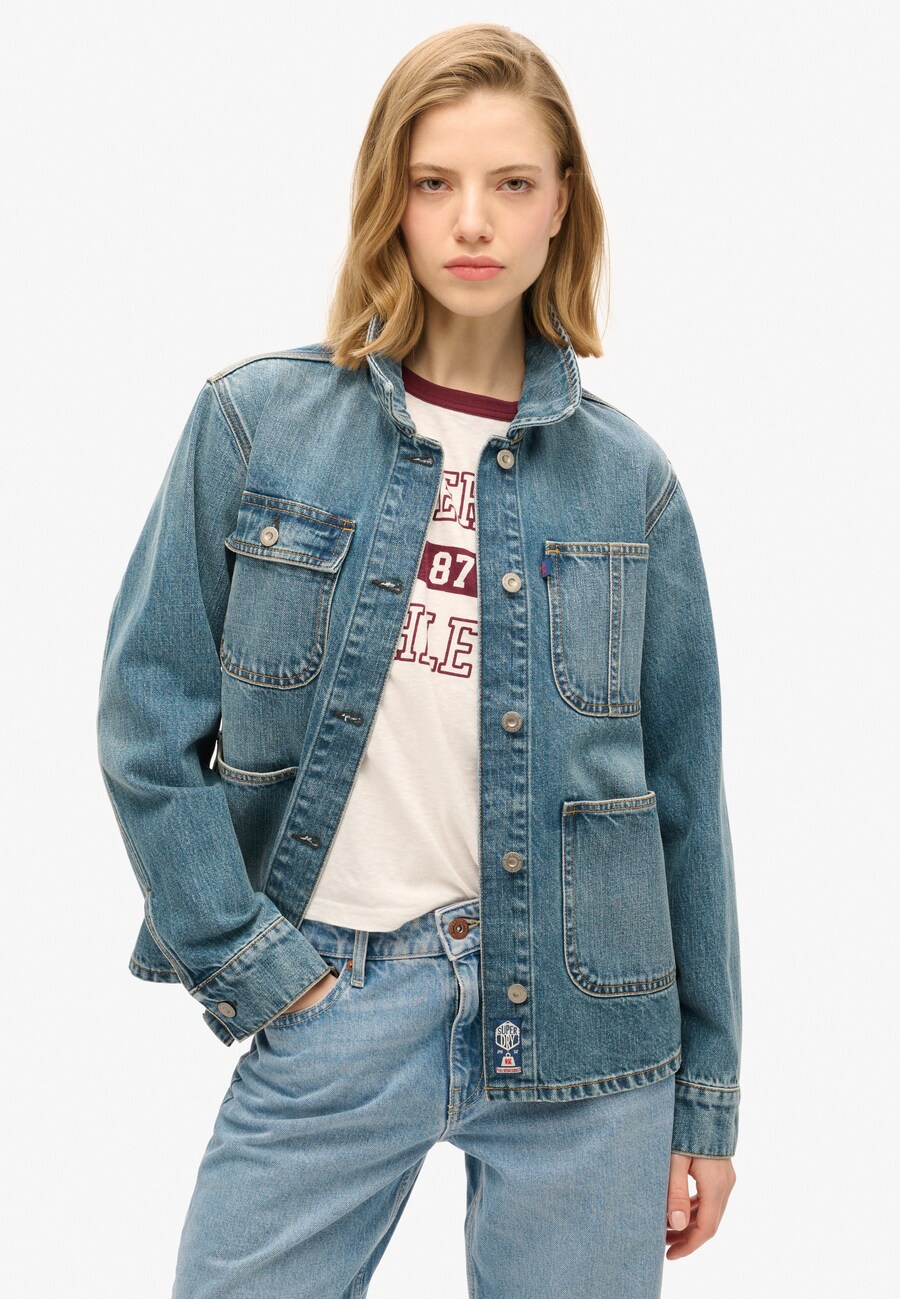 

Межсезонная куртка Superdry Chore, темно-синий
