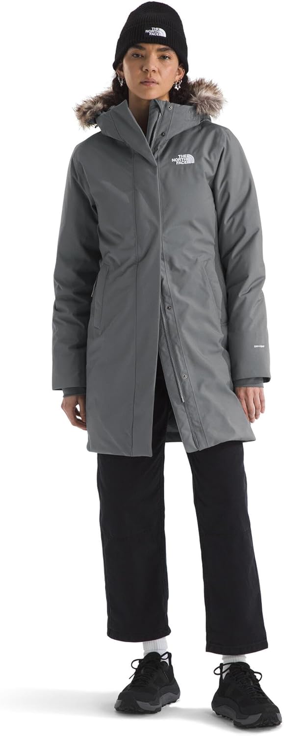 

Женская парка The North Face с водонепроницаемой мембраной и утеплителем из переработанного пуха, серый