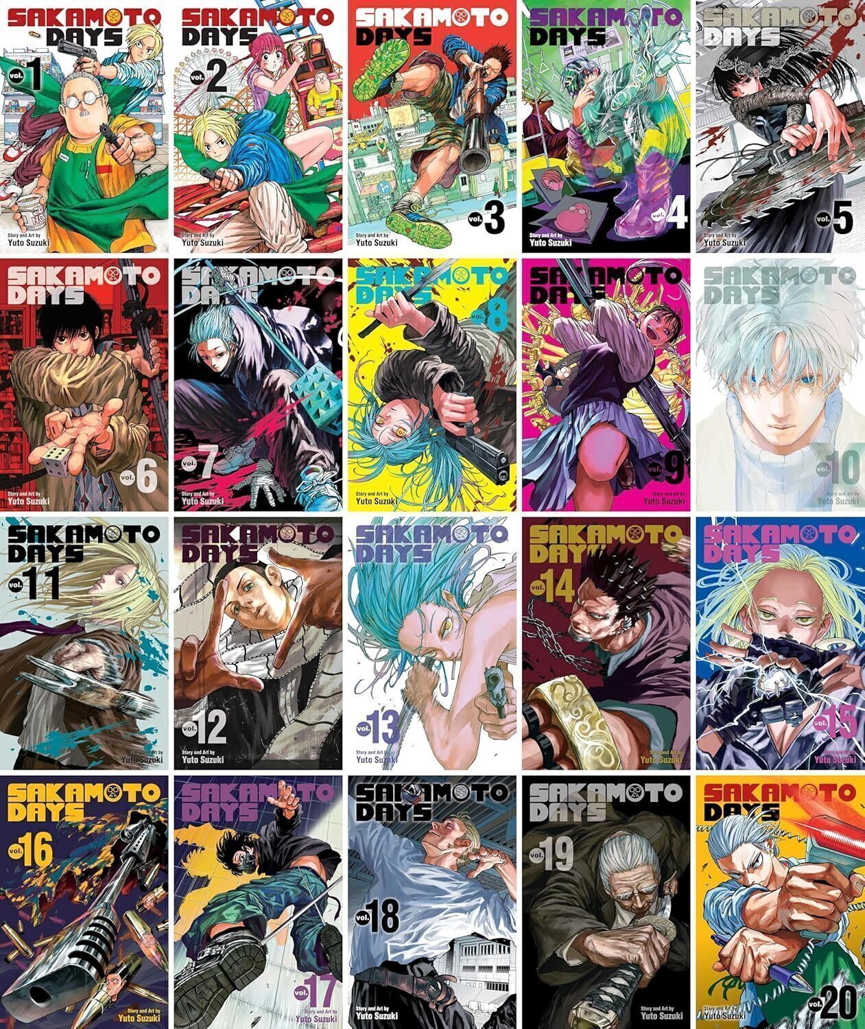 

Sakamoto Days (Vol. 1-20) Complete Manga Series Collection | 20 Books Set by Yuto Suzuki (Viz Media LLC)