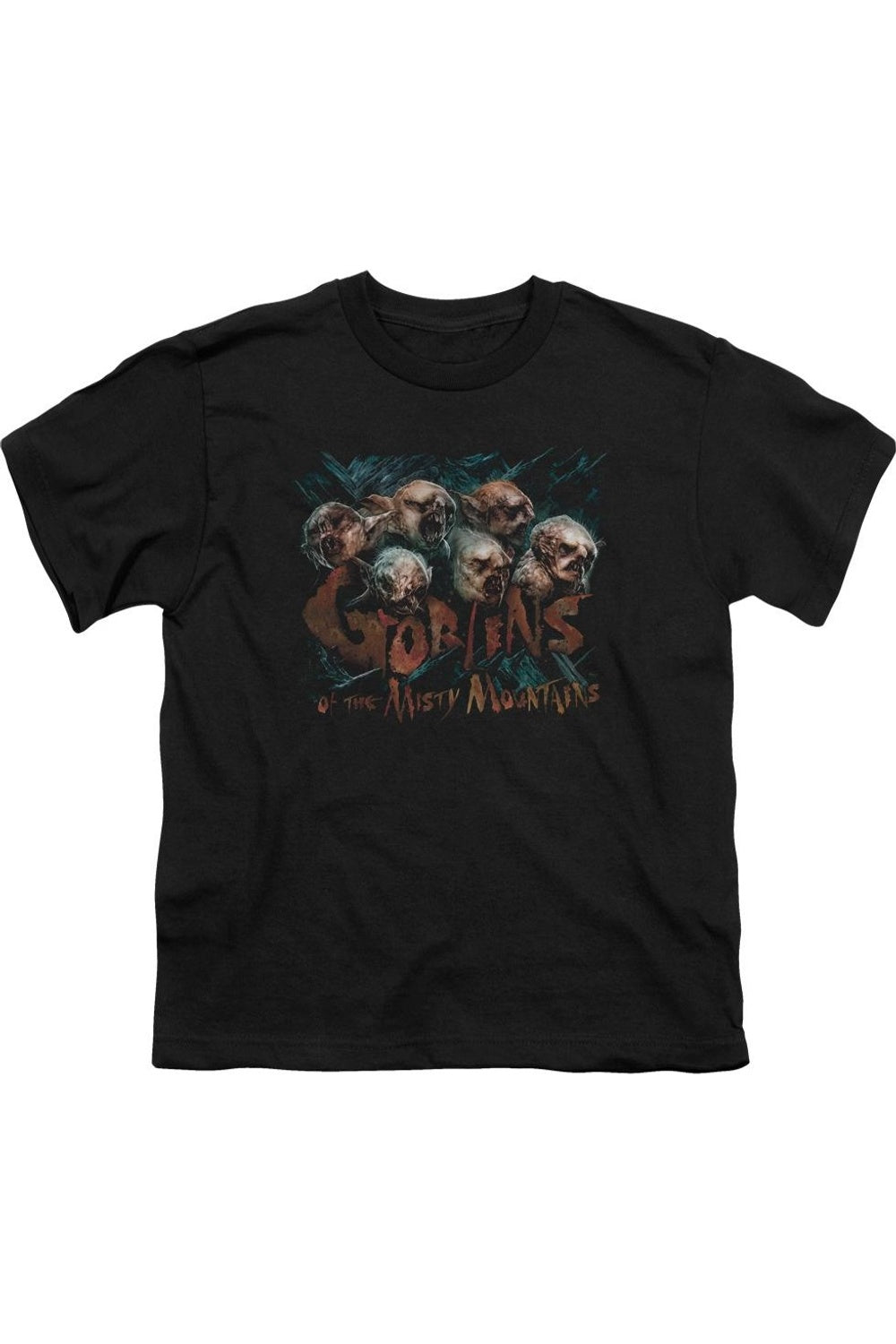 

Футболка The Hobbit "Туманные гоблины" с коротким рукавом для детей Gildan, черный