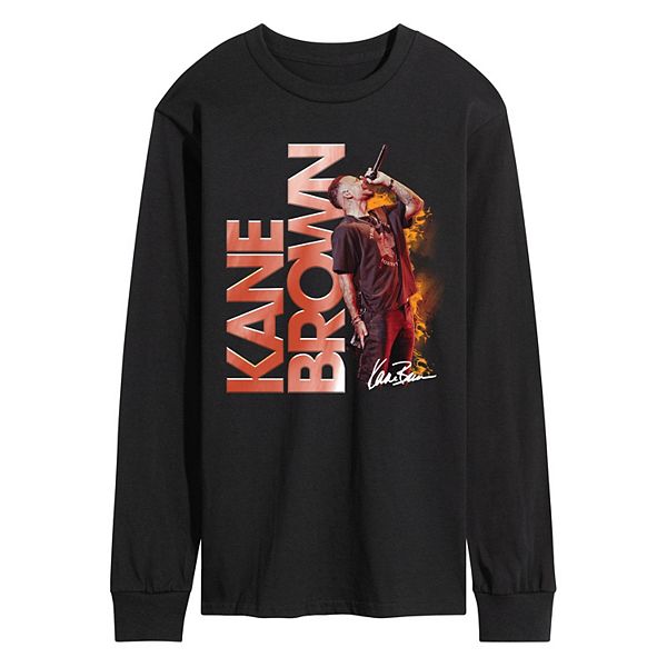 

Мужская футболка с длинным рукавом Kane Brown Licensed Character