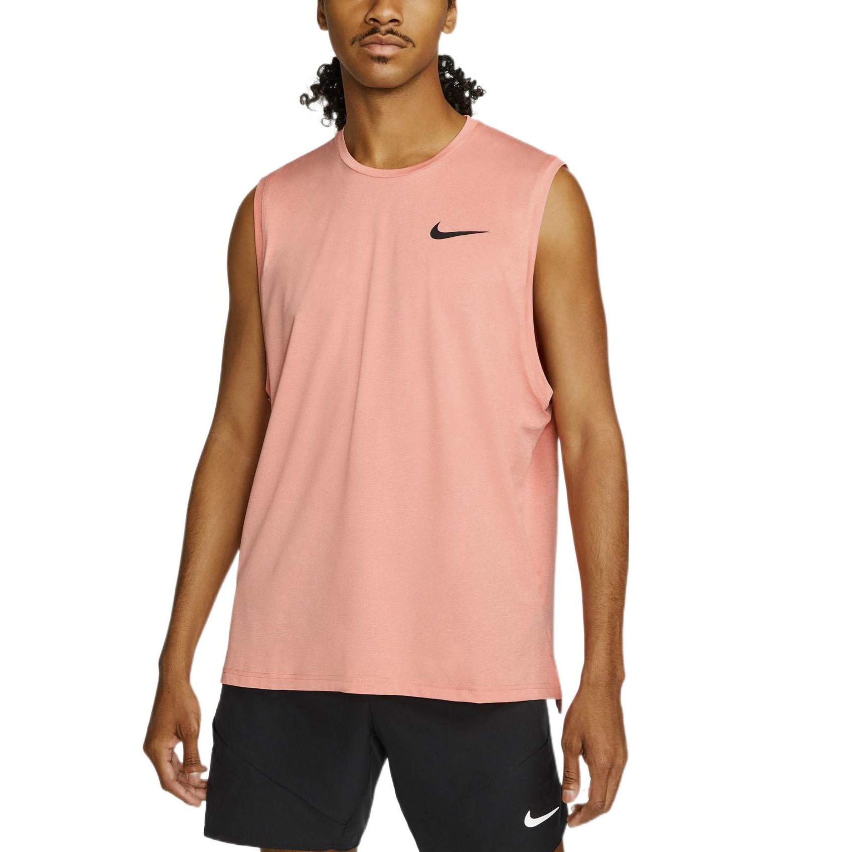 Жилет Men's Nike Solid Color Logo Quick Dry Breathable Sports Training Madder Root Brown Vest — фото 4