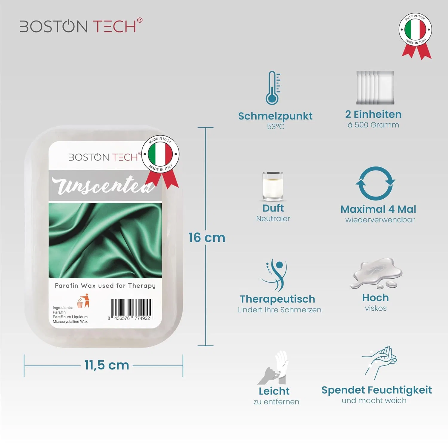 Восстанавливающий парафин для рук и ног нейтральный от Boston Tech ‎Boston Tech, Neutral — фото 2