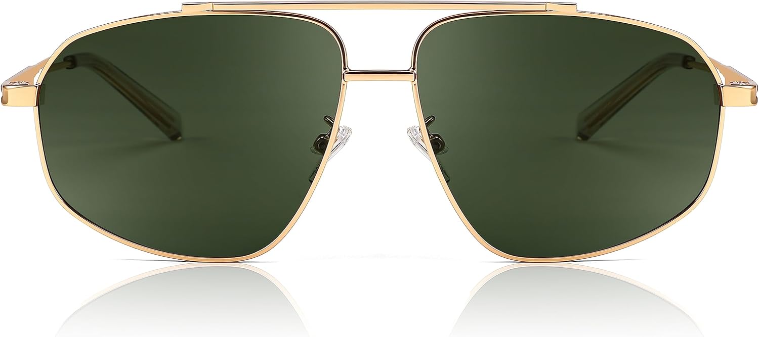 

Солнцезащитные очки FEISEDY Retro Aviator с поляризацией, для женщин и мужчин, в стиле 90-х, маленькие, винтажные, модные, с зеркальными линзами, артикул B2364, 001 Gold Frame/Dark Green Lens