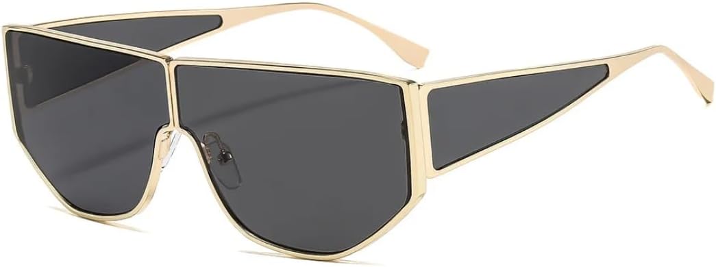 

Ретро-солнцезащитные очки с толстой оправой и градиентным переходом цвета для женщин, стильные, для уличной фотосъемки, модные, для отдыха, мужские, с защитой от УФ-излучения UV400 UATXTAU, Black