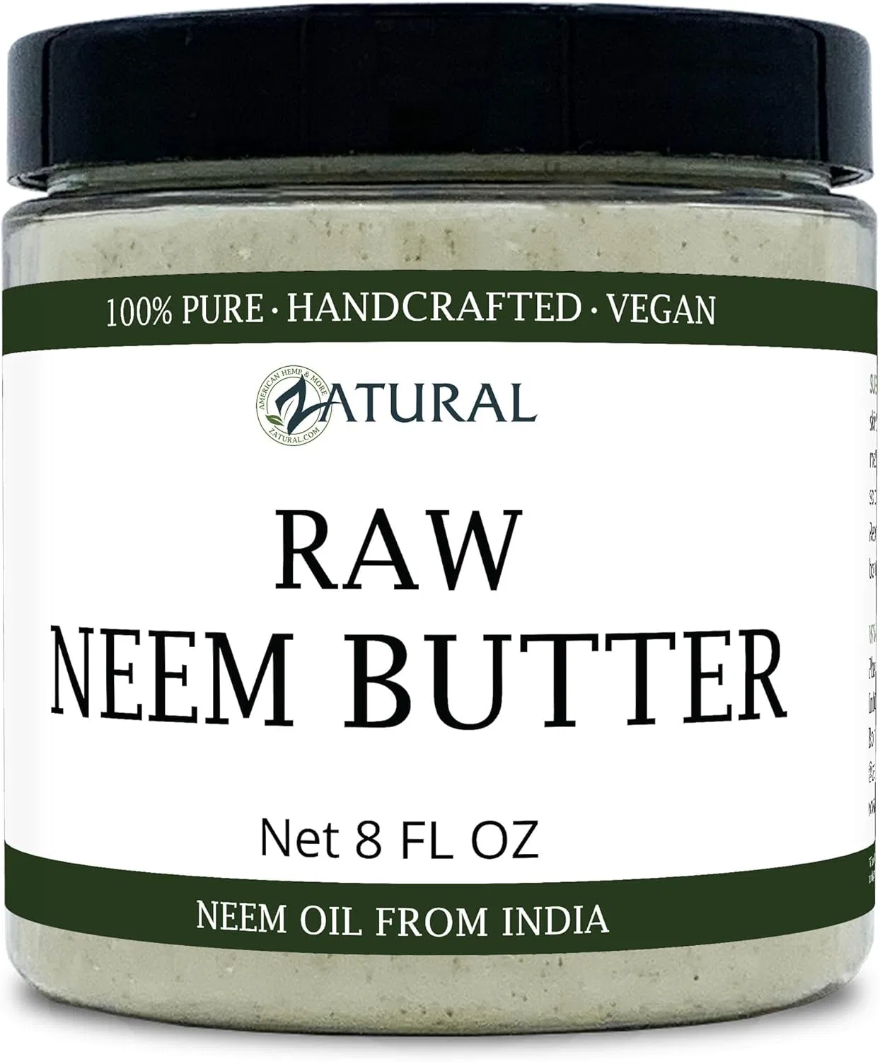 Масло для тела Zatural Raw Neem Butter, 227 г, набор 2 шт — фото 2