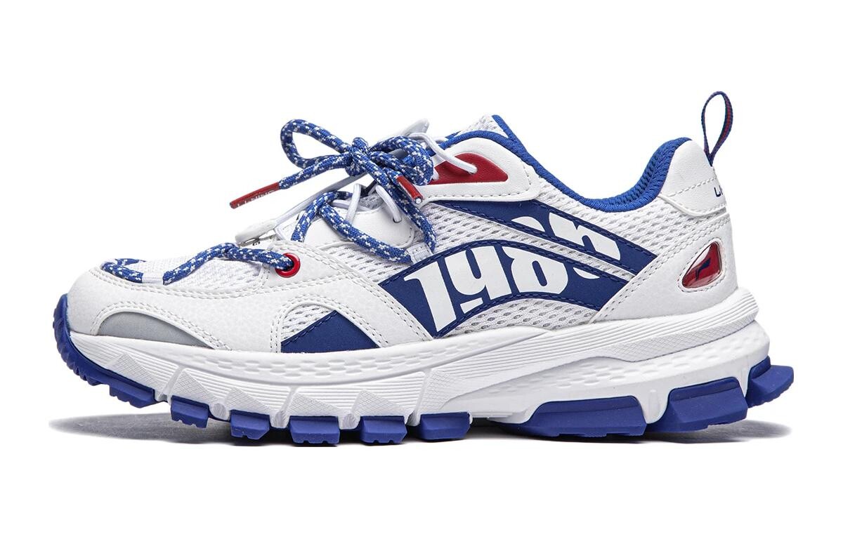 

Кроссовки LINING YOUNG Sports Life Collection Kids Lifestyle Shoes GS Mid-top White/Blue, белый/тёмно-синий