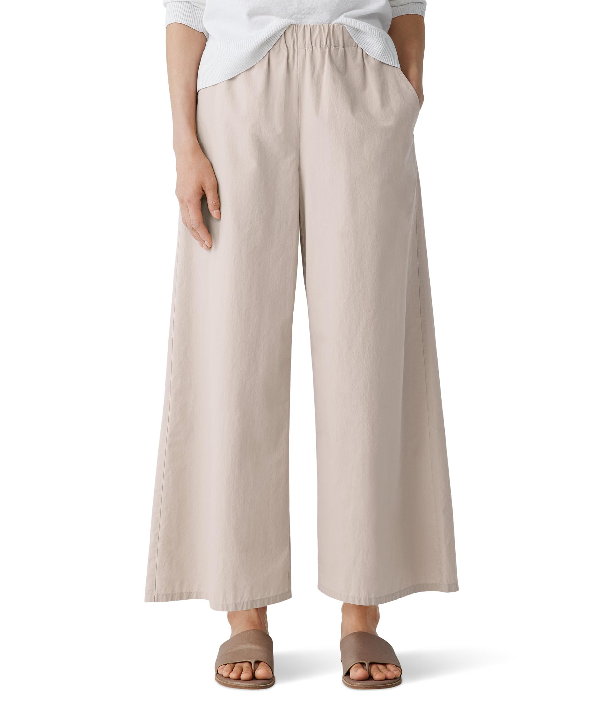 

Брюки Eileen Fisher Wide Ankle Pants, Wheat