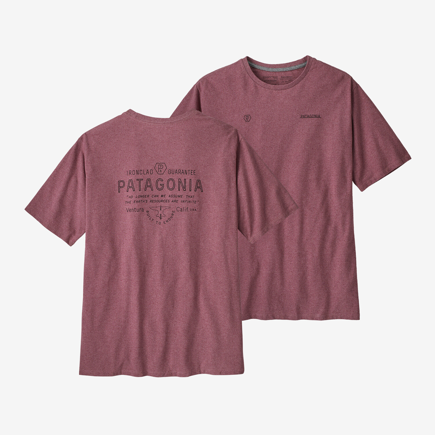 

Мужская футболка Forge Mark Responsibili Patagonia, цвет Evening Mauve
