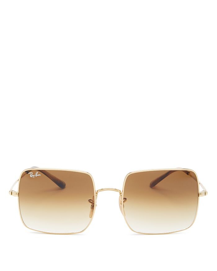 

Квадратные солнцезащитные очки, 54 мм Ray-Ban, золотой