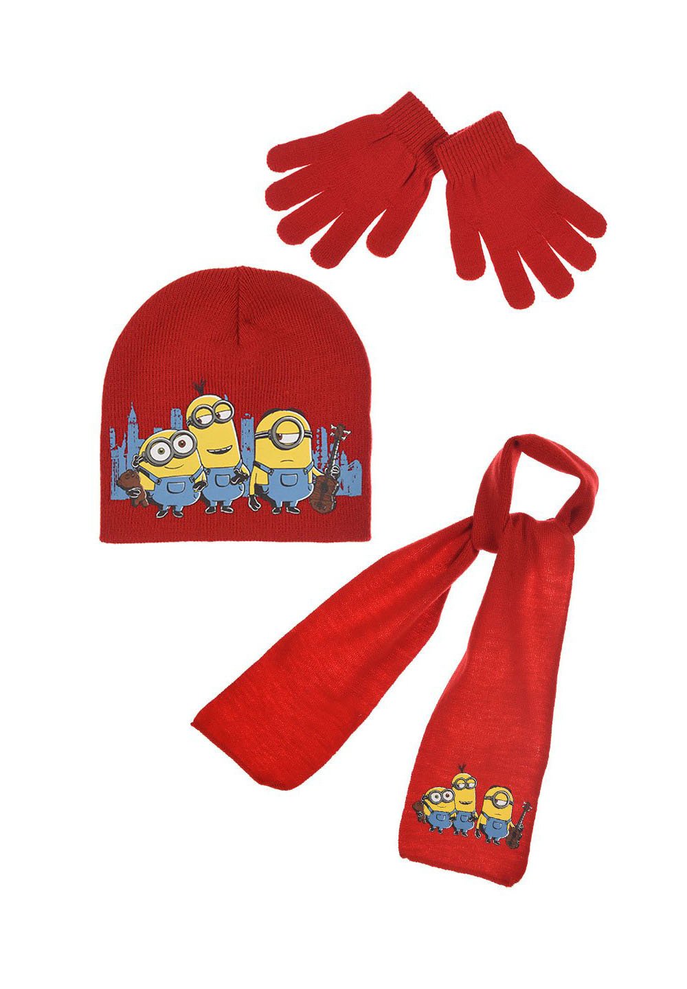 

Шарф WINTERSET MÜTZE, SCHAL, HANDSCHUHE Minions, цвет rot