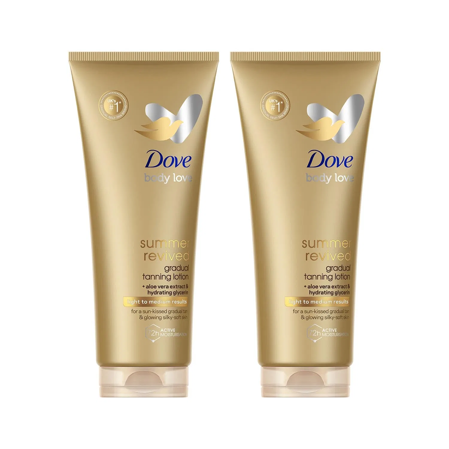 Лосьон для тела «DermaSpa Summer Revived» от Dove, для светлой и средней кожи, 200 мл (2 шт.) Dove