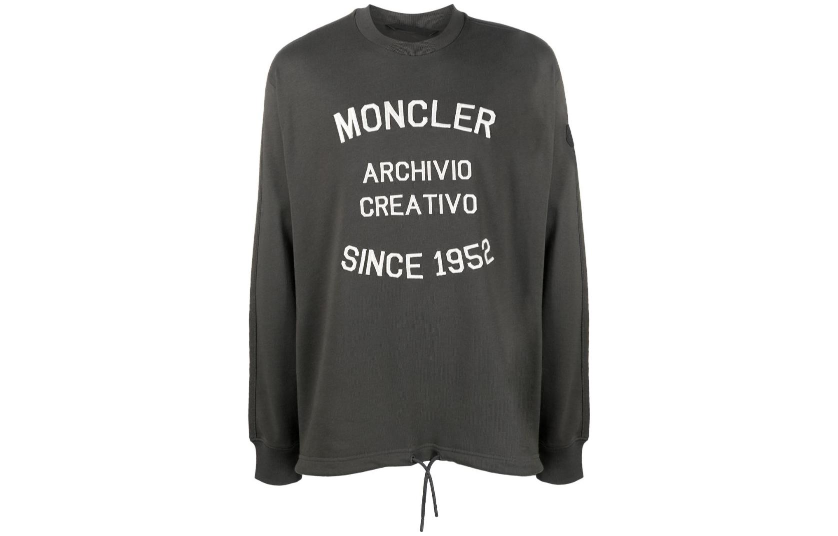 Толстовка мужская темно-серая Moncler, темно-серый — фото 3