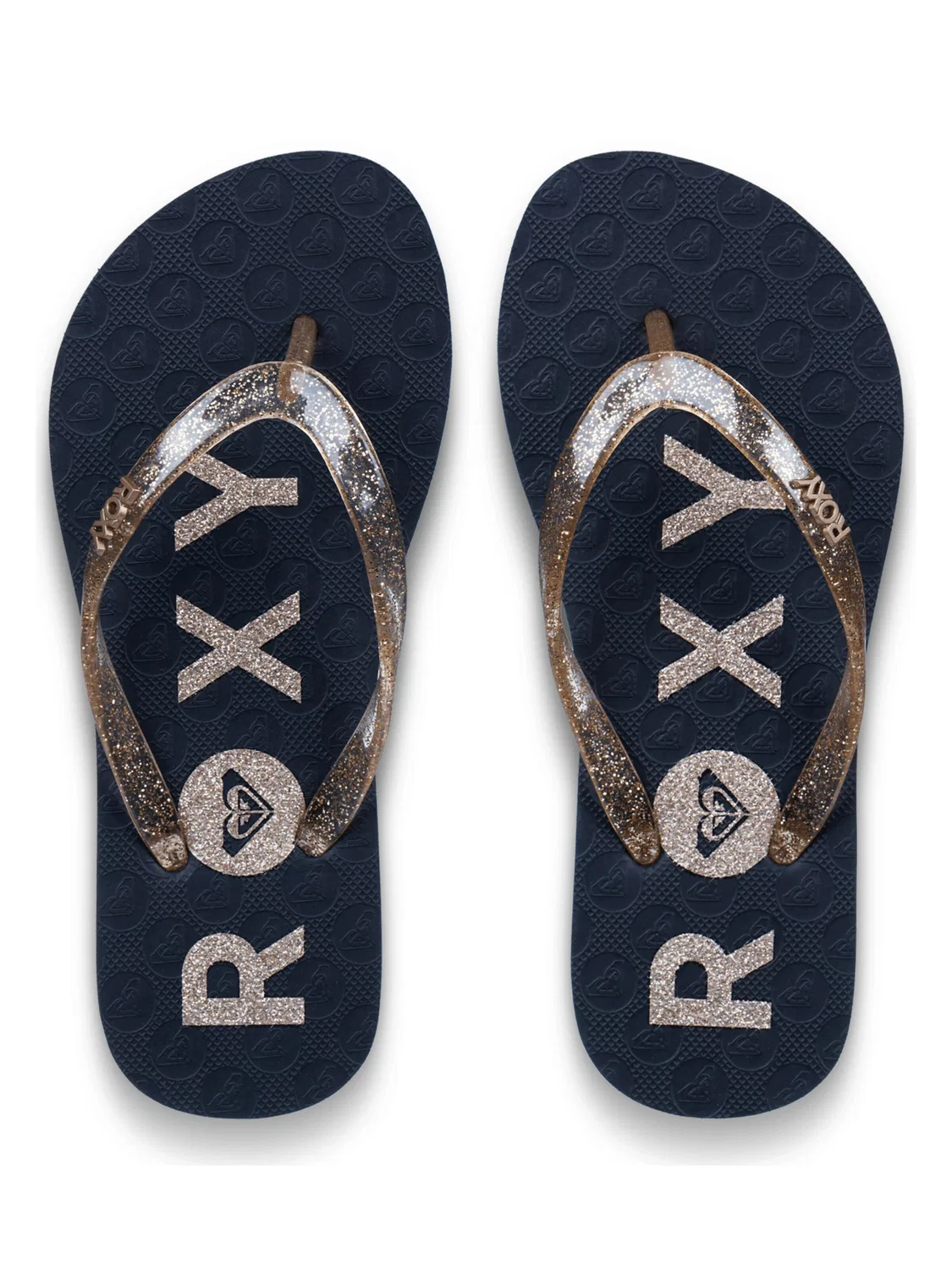 Сандалии 'Viva Sparkle' Roxy, Marine Blue/Gold — фото 4