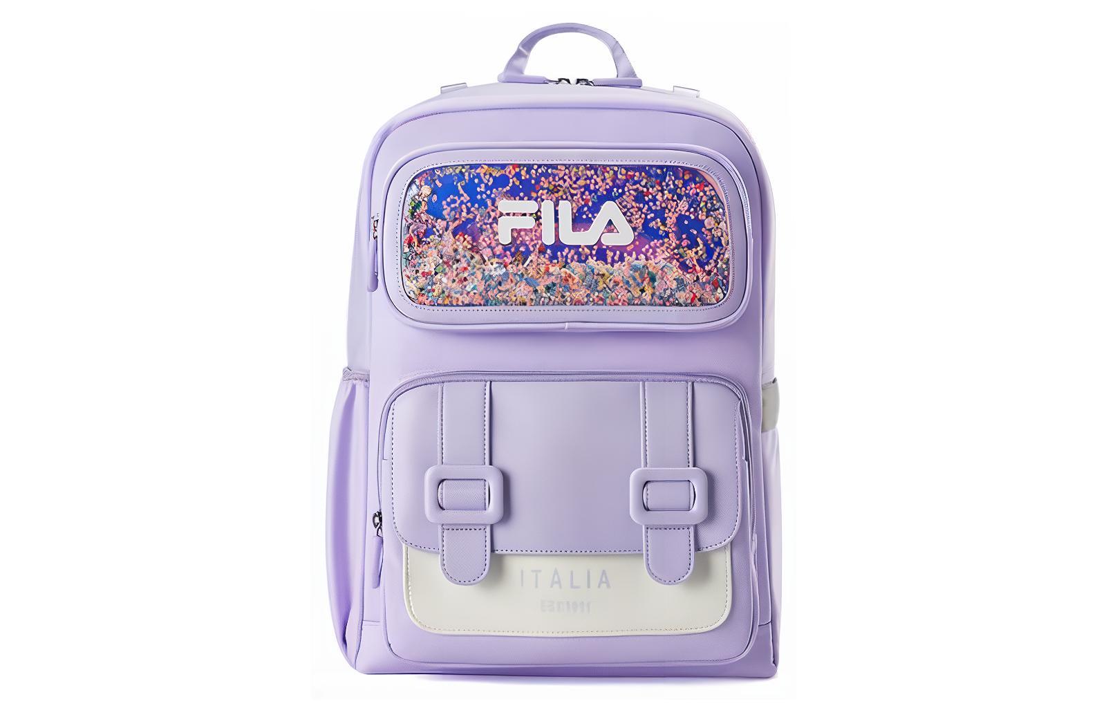 

Сумка детская нейлоновая среднего размера фиолетовая FILA KIDS