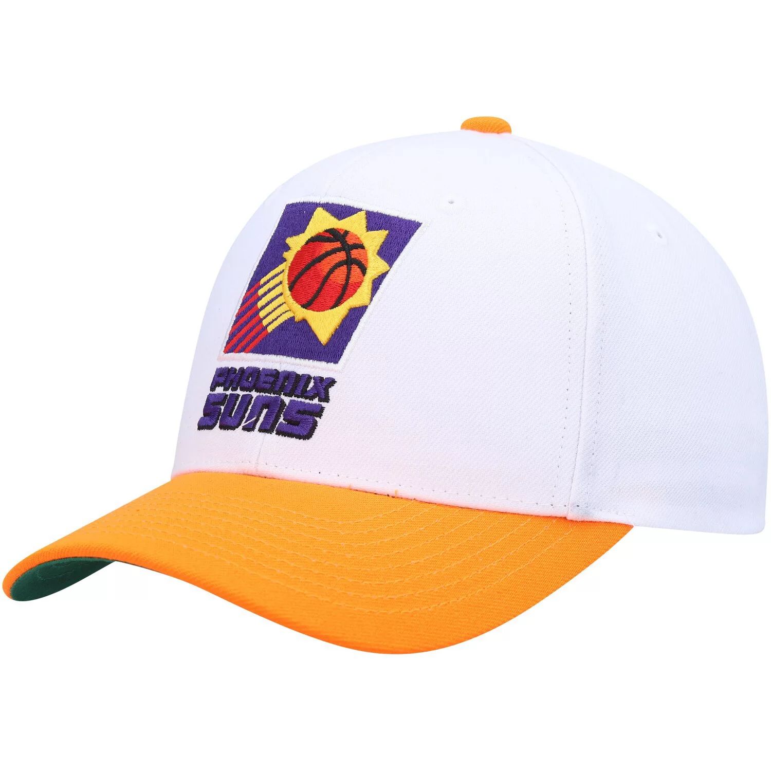 

Мужская кепка Mitchell & Ness белого/оранжевого цвета Phoenix Suns Hardwood Classics Core 2-Tone 2.0 Pro Snapback