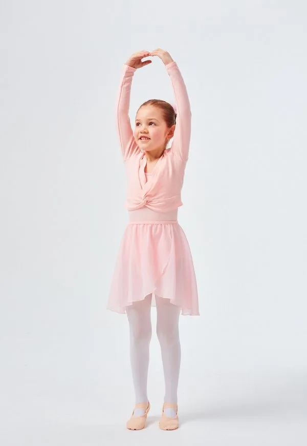 Топ с длинными рукавами mia mit twist Tanzmuster, Ballett Rosa