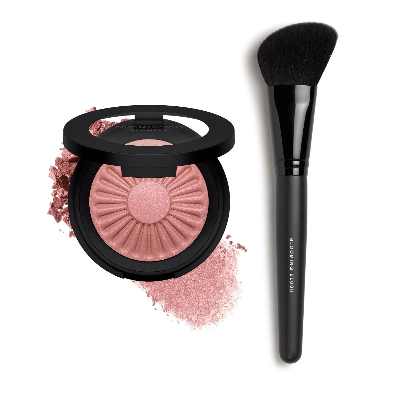 bareMinerals Gen Nude: бронзер, румяна и бронзер + набор кистей для румян Blooming Makeup.