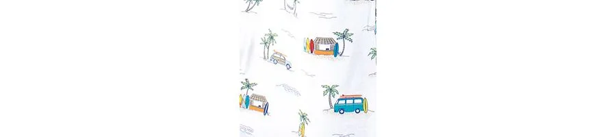 Уютный спальный мешок из хлопкового трикотажа с длинными рукавами Hudson Baby, Surfer Dude — фото 2