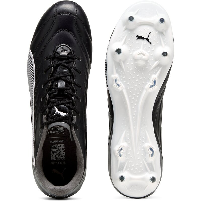Футбольные бутсы для игры на траве King Pro mxsg Puma, цвет puma black-puma white-cool dark gray — фото 2