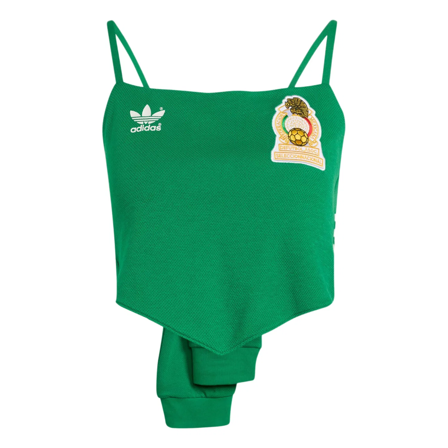 Женский укороченный топ-камисоль Mexico Reconstructed Adidas Originals, Green