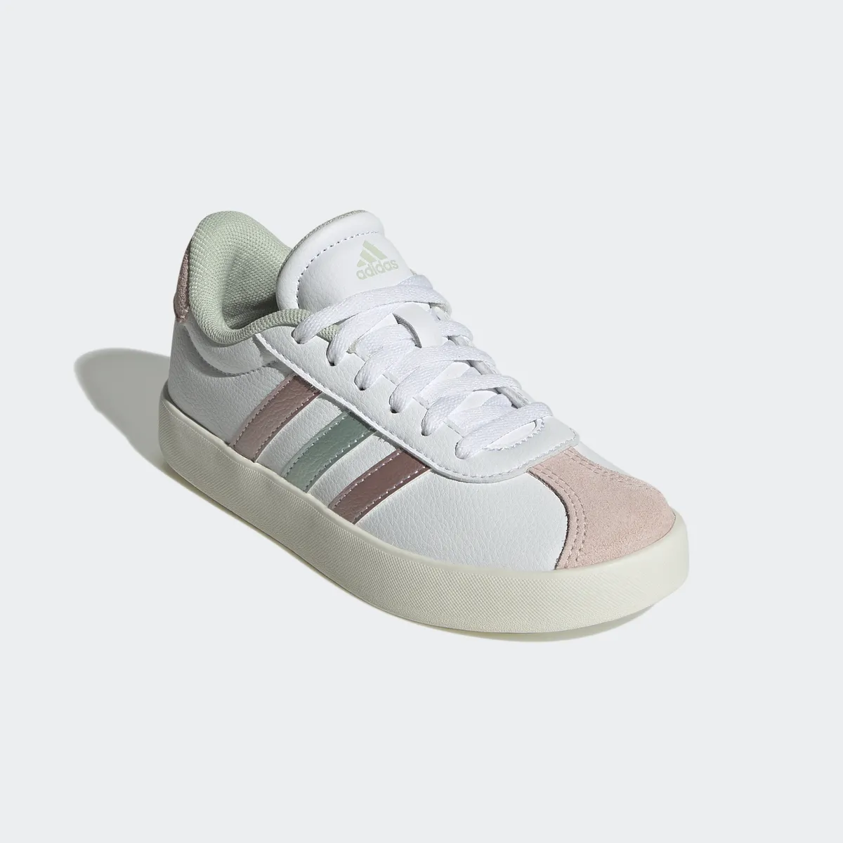 

Кроссовки Adidas Sportswear "VL COURT 3.0 KIDS", вдохновленные дизайном Adidas Samba, белый