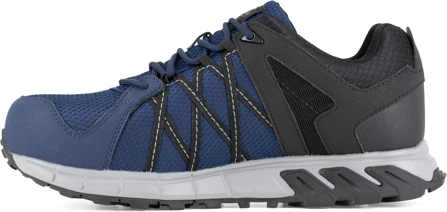 Защитные ботинки Reebok S1P SRC с нейлоновой сеткой и черно-серые носки — фото 4