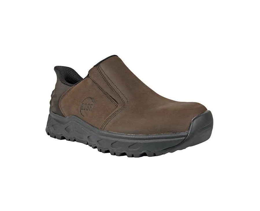 Мужские рабочие туфли McKee с мягким носком без шнурков Hoss Boot Company, коричневый — фото 3