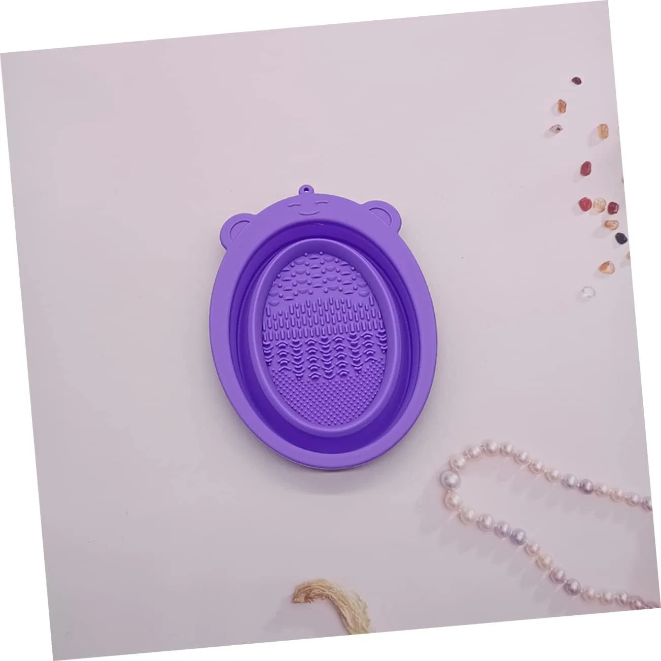 2 шт. Складная чаша для очистки кистей из силикона Minkissy — фото 3