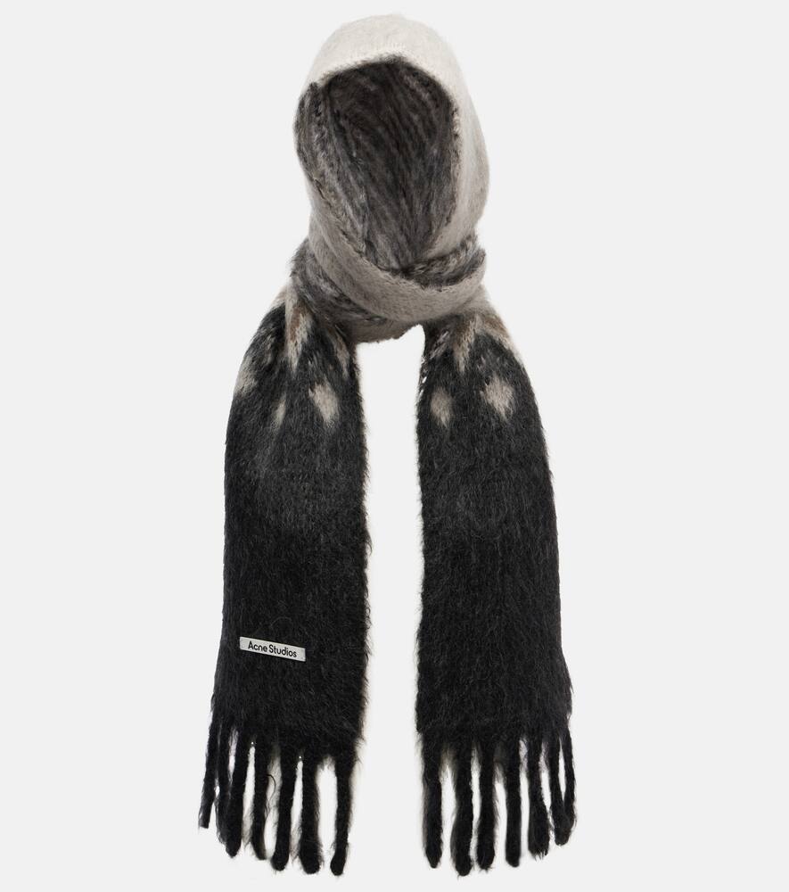 

Капюшон-шарф Kooder из смеси мохера и шерсти Acne Studios, Grey