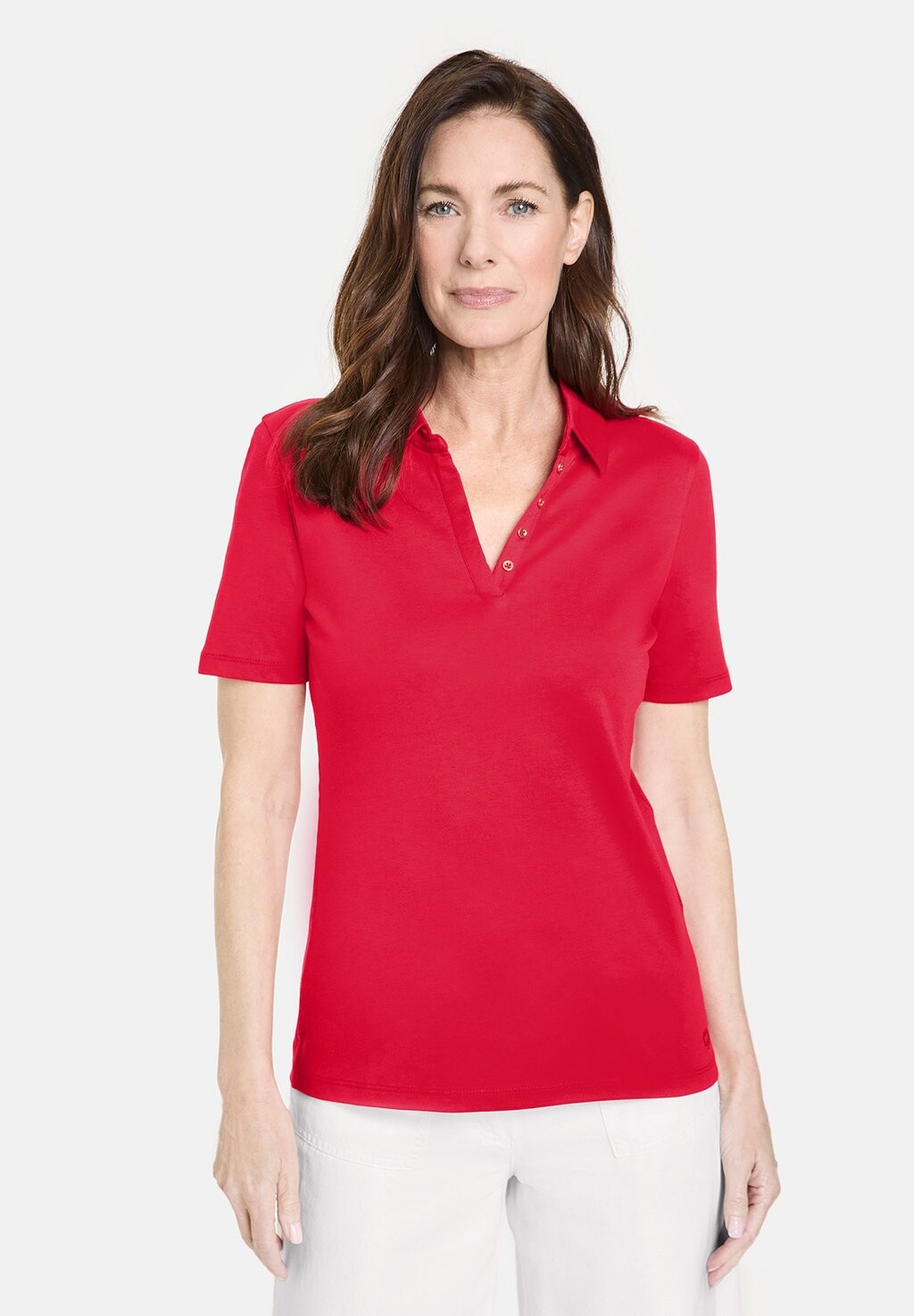

Рубашка поло MIT KRAGEN KURZARM Gerry Weber, красный