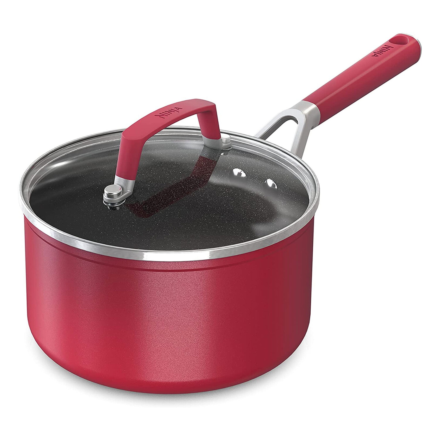 

Кастрюля с крышкой Ninja Foodi NeverStick Vivid 2,5 литра, малиновый