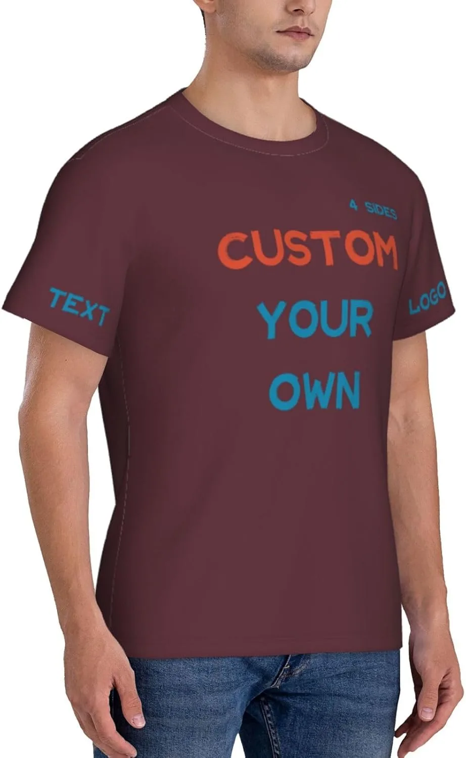 Футболка Custom с принтом на 4 сторонах для тренировок — фото 3