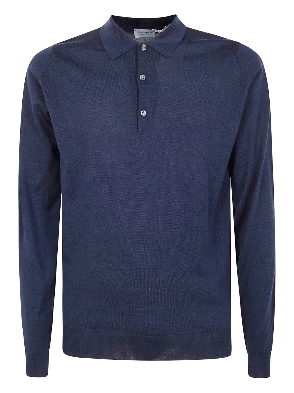

Поло на пуговицах John Smedley, синий