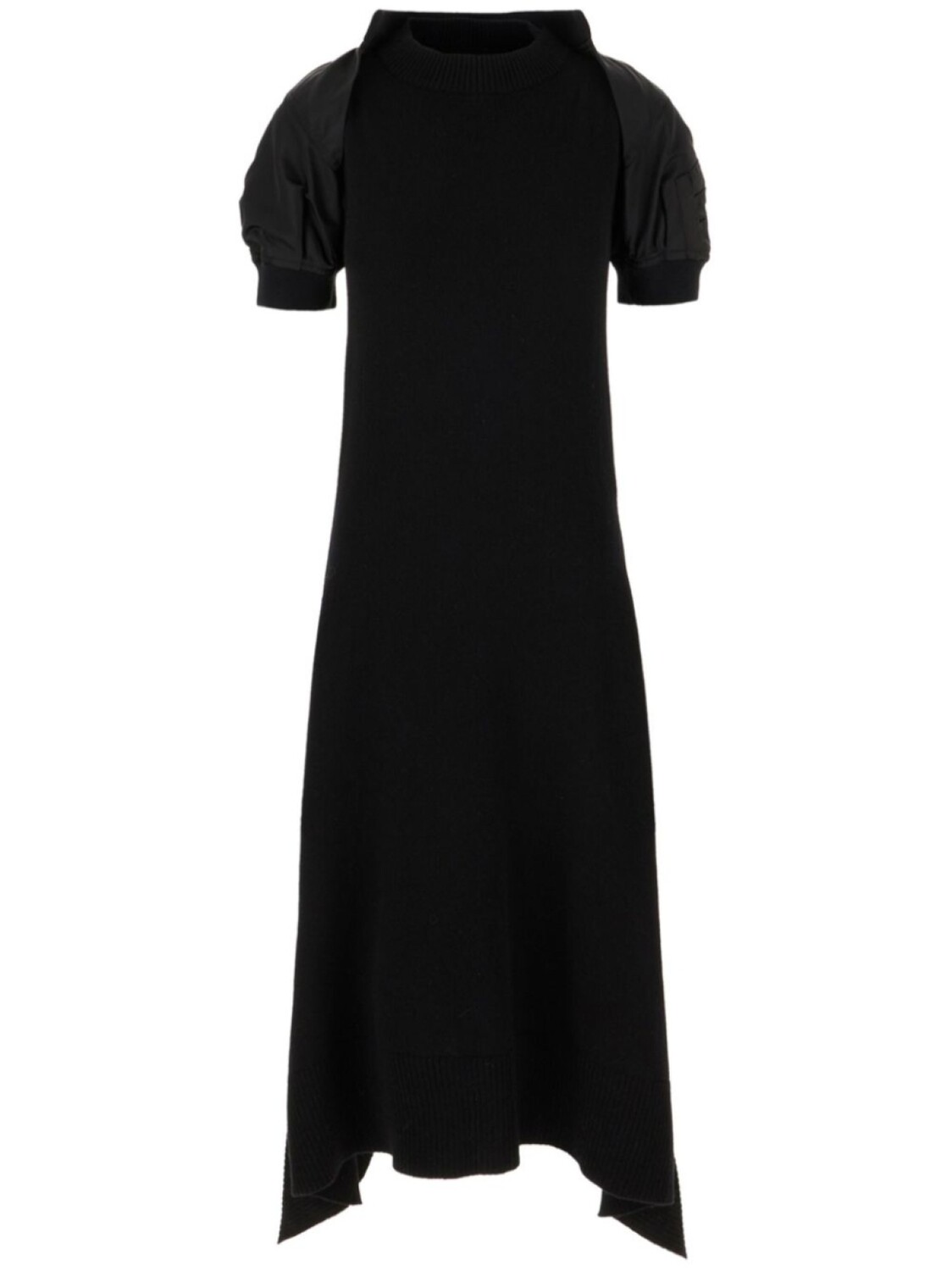 

Платье тонкой вязки Sacai, черный
