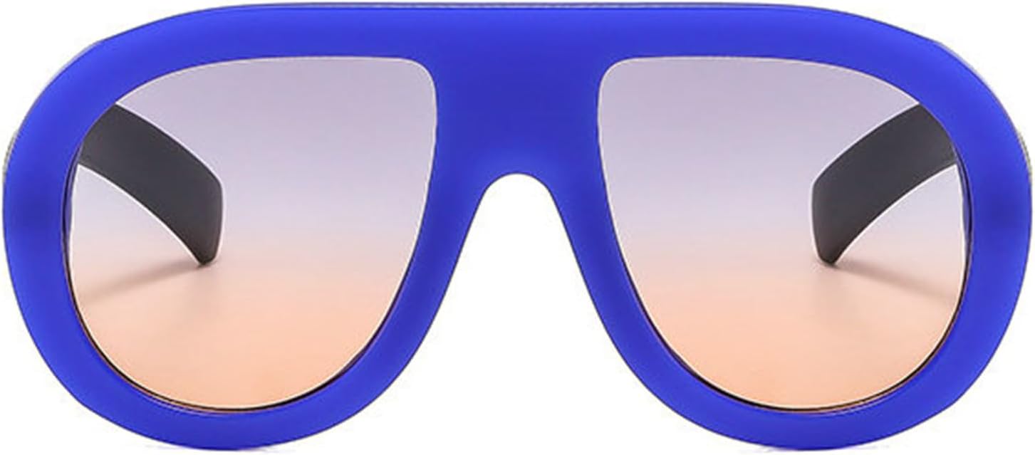 

Хелена. Большие солнцезащитные очки-пилот, модные, для мужчин и женщин, очки-маска с защитой от УФ-излучения UV400, винтажные, панк, градиентные, классические, большие helena, Blue