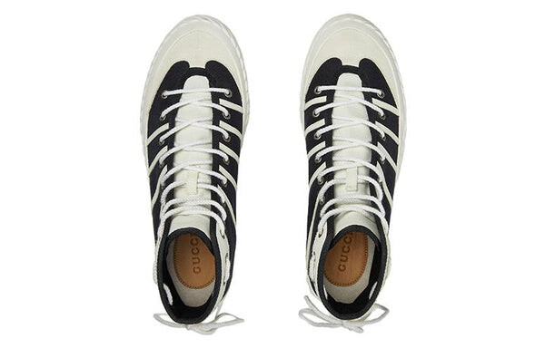 Кроссовки gg tortuga high sneakers 'black white' Gucci, черный — фото 3