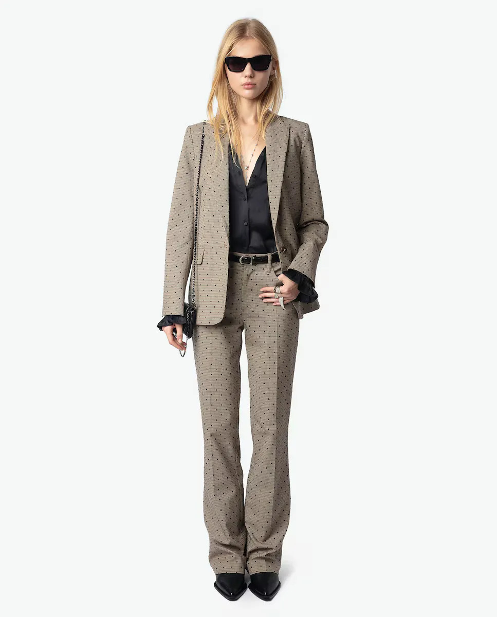 

Женские брюки с пистолетным принтом Zadig & Voltaire, коричневый